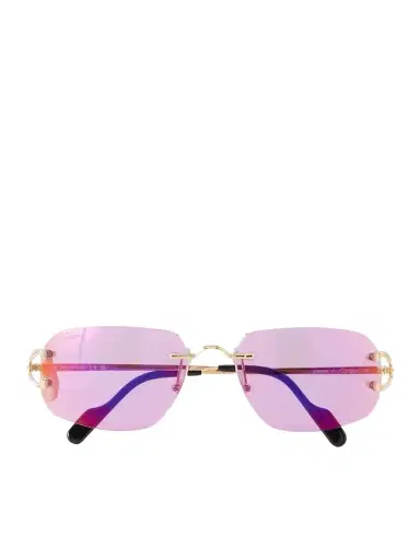 Cartier Eyewear Motifs De Cartier Round-frame Recycled-acetate Gold-tone Sunglasses | Thumbnail 1 Cartier Eyewear Motifs De Cartier Round-frame Recycled-acetate Gold-tone Sunglasses | Thumbnail 1