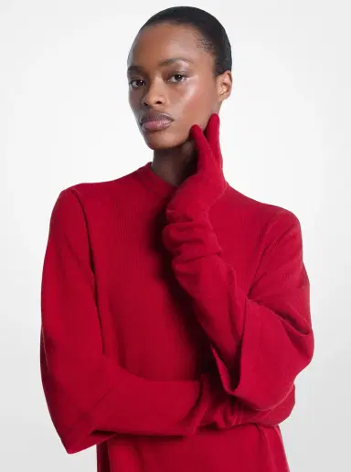 Michael Kors Collection Long Cashmere Gloves | Thumbnail 2 Michael Kors Collection Long Cashmere Gloves | Thumbnail 2