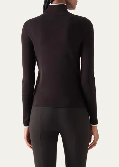 Akris punto Merino Wool Knit Zip Cardigan | Thumbnail 3 Akris punto Merino Wool Knit Zip Cardigan | Thumbnail 3