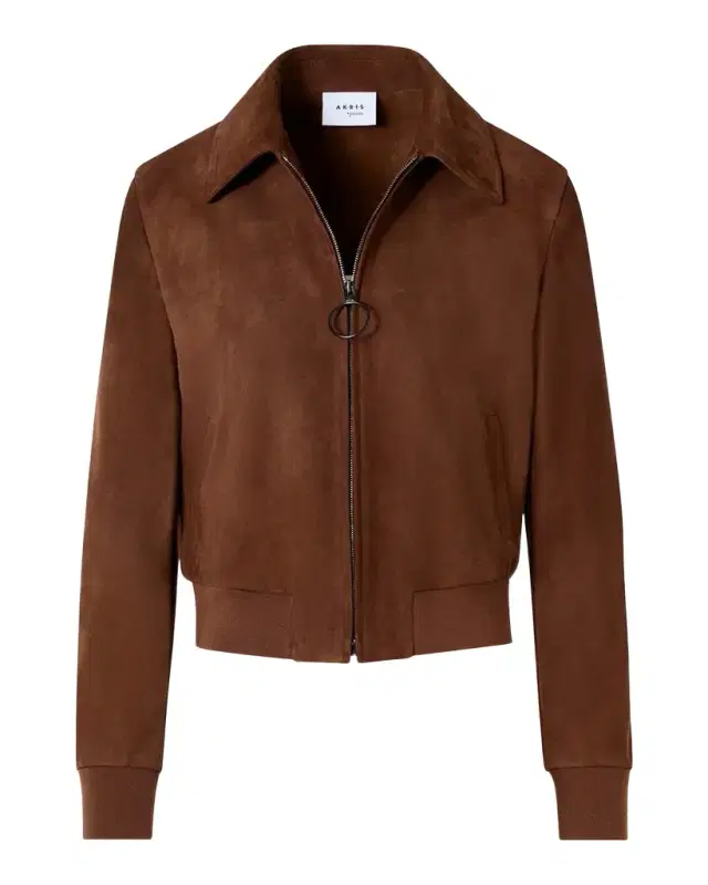 Suede Bomber Short Jacket Suede Bomber Short Jacket