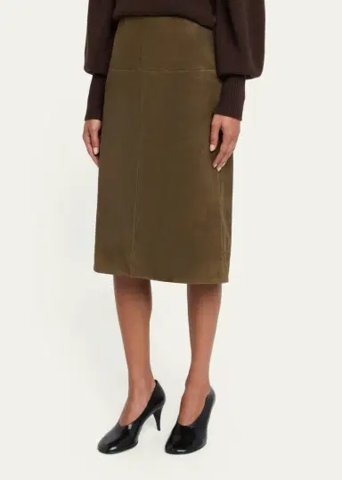 Proenza Schouler Irine Suede Midi Skirt | Thumbnail 4 Proenza Schouler Irine Suede Midi Skirt | Thumbnail 4