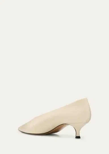 Le Monde Beryl 50mm Babouche Leather Kitten-Heel Pumps | Thumbnail 4 Le Monde Beryl 50mm Babouche Leather Kitten-Heel Pumps | Thumbnail 4