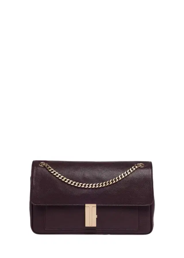 Mia T-Clasp Leather Shoulder Bag Mia T-Clasp Leather Shoulder Bag