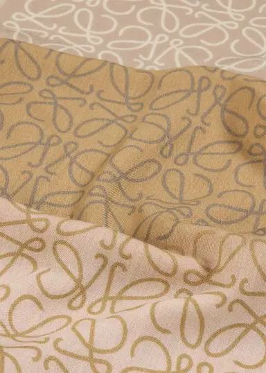 LOEWE Anagram Wool Silk Scarf | Thumbnail 5 LOEWE Anagram Wool Silk Scarf | Thumbnail 5