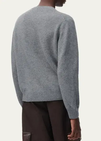 Loewe Men's Wool Mini-Anagram Crewneck Sweater | Thumbnail 3 Loewe Men's Wool Mini-Anagram Crewneck Sweater | Thumbnail 3