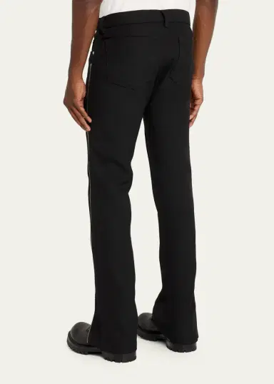 Rick Owens Men's Vega Wool Zip-Cuff Jeans | Thumbnail 3 Rick Owens Men's Vega Wool Zip-Cuff Jeans | Thumbnail 3