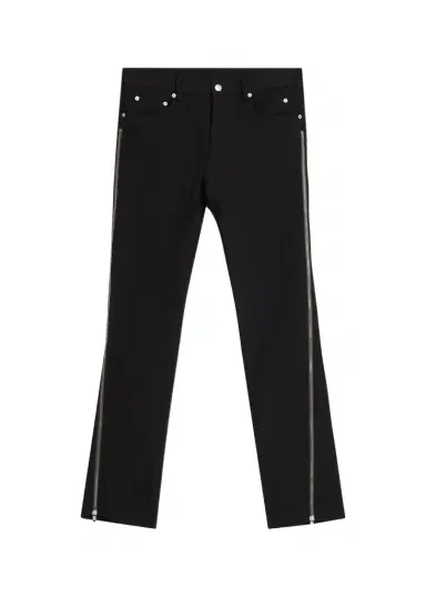 Rick Owens Men's Vega Wool Zip-Cuff Jeans | Thumbnail 1 Rick Owens Men's Vega Wool Zip-Cuff Jeans | Thumbnail 1