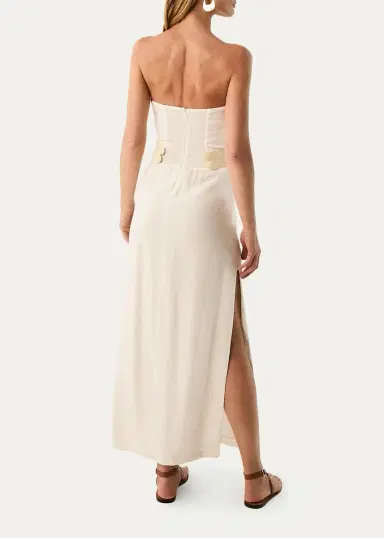 Vix Lian Strapless Midi Dress | Thumbnail 3 Vix Lian Strapless Midi Dress | Thumbnail 3