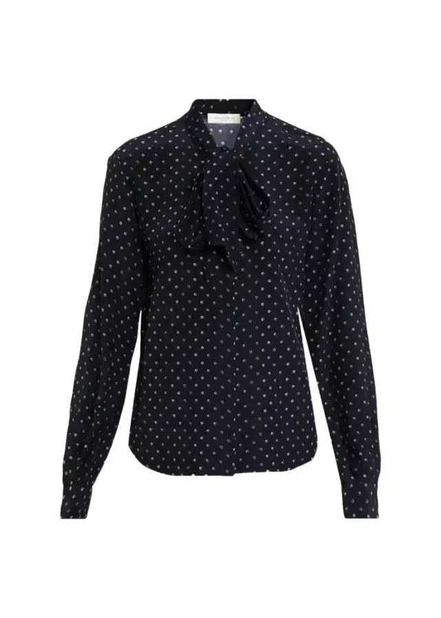 Polka Dot Silk Crepe De Chine Blouse Polka Dot Silk Crepe De Chine Blouse