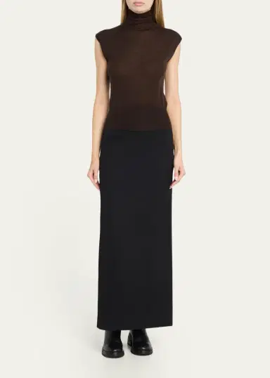 Rick Owens Turtleneck Fine Wool Knit Tank Top | Thumbnail 2 Rick Owens Turtleneck Fine Wool Knit Tank Top | Thumbnail 2