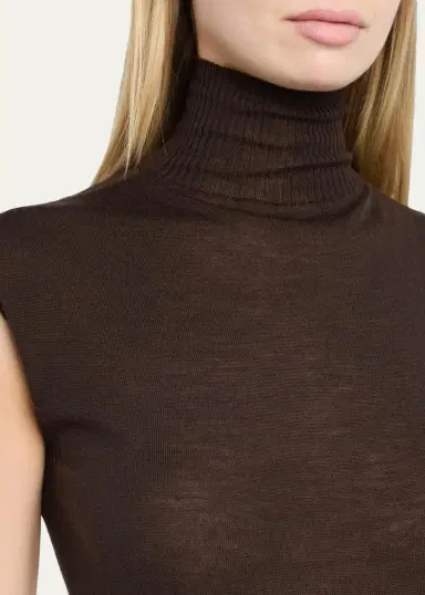 Rick Owens Turtleneck Fine Wool Knit Tank Top | Thumbnail 5 Rick Owens Turtleneck Fine Wool Knit Tank Top | Thumbnail 5
