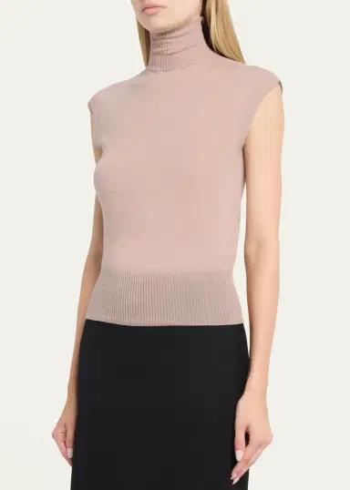 Rick Owens Turtleneck Fine Wool Knit Tank Top | Thumbnail 9 Rick Owens Turtleneck Fine Wool Knit Tank Top | Thumbnail 9