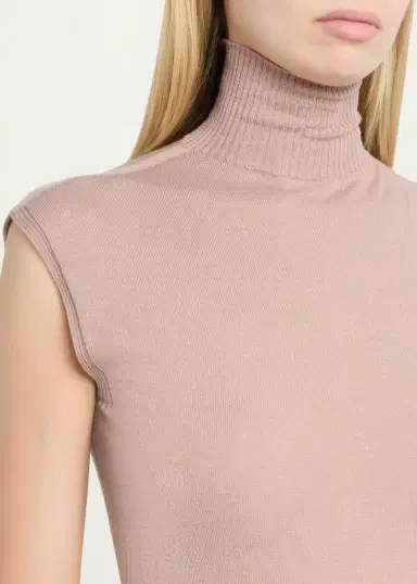 Rick Owens Turtleneck Fine Wool Knit Tank Top | Thumbnail 10 Rick Owens Turtleneck Fine Wool Knit Tank Top | Thumbnail 10