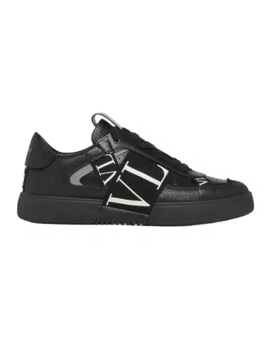 Valentino Garavani Men's VL7N Logo-Web Leather Sneakers | Thumbnail 1 Valentino Garavani Men's VL7N Logo-Web Leather Sneakers | Thumbnail 1