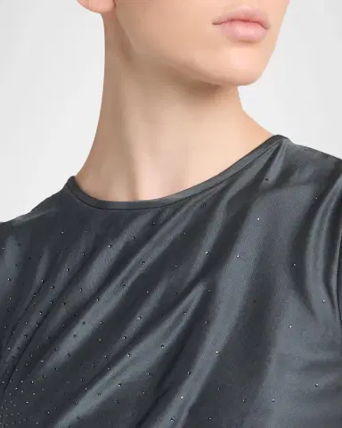 Giorgio Armani Embellished Ruched Long Sleeveless Dress | Thumbnail 5 Giorgio Armani Embellished Ruched Long Sleeveless Dress | Thumbnail 5