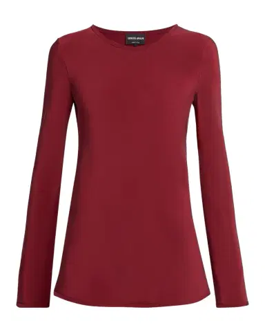Giorgio Armani Long-Sleeve Silk Stretch Shirt | Thumbnail 1 Giorgio Armani Long-Sleeve Silk Stretch Shirt | Thumbnail 1