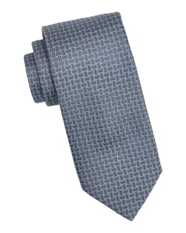 Canali Men's Basket-Weave Jacquard Silk Tie | Thumbnail 1 Canali Men's Basket-Weave Jacquard Silk Tie | Thumbnail 1