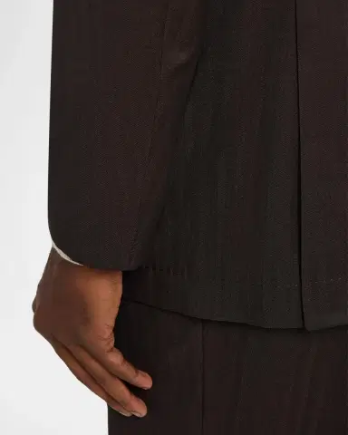 Brunello Cucinelli Men's Wool and Cashmere Chevron Double-Breasted Suit | Thumbnail 9 Brunello Cucinelli Men's Wool and Cashmere Chevron Double-Breasted Suit | Thumbnail 9