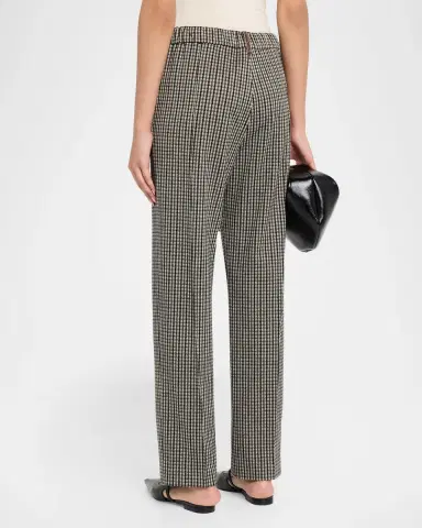 Fabiana Filippi Straight-Leg Houndstooth Jersey Pants | Thumbnail 3 Fabiana Filippi Straight-Leg Houndstooth Jersey Pants | Thumbnail 3