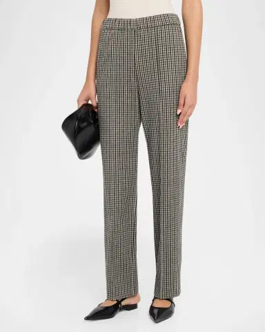 Fabiana Filippi Straight-Leg Houndstooth Jersey Pants | Thumbnail 4 Fabiana Filippi Straight-Leg Houndstooth Jersey Pants | Thumbnail 4