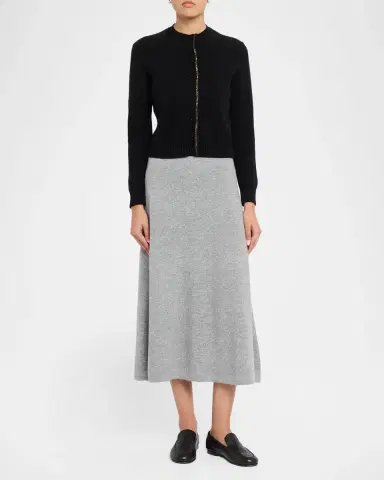 Fabiana Filippi Shimmer-Trim Knit Cardigan | Thumbnail 2 Fabiana Filippi Shimmer-Trim Knit Cardigan | Thumbnail 2