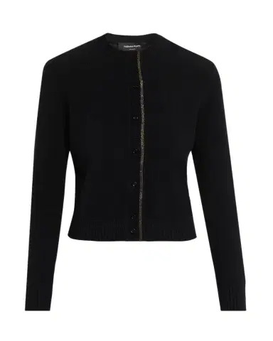 Fabiana Filippi Shimmer-Trim Knit Cardigan | Thumbnail 1 Fabiana Filippi Shimmer-Trim Knit Cardigan | Thumbnail 1