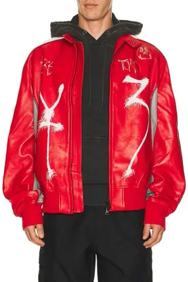 Y-3 Gfx Leather Jacket | Thumbnail 1 Y-3 Gfx Leather Jacket | Thumbnail 1