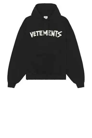 Vetements Tape Logo Destroyed Hoodie | Thumbnail 4 Vetements Tape Logo Destroyed Hoodie | Thumbnail 4
