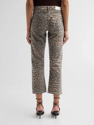 RE/DONE Women's Blondie Leopard Mid-Rise Jeans - Leopard | Thumbnail 3 RE/DONE Women's Blondie Leopard Mid-Rise Jeans - Leopard | Thumbnail 3