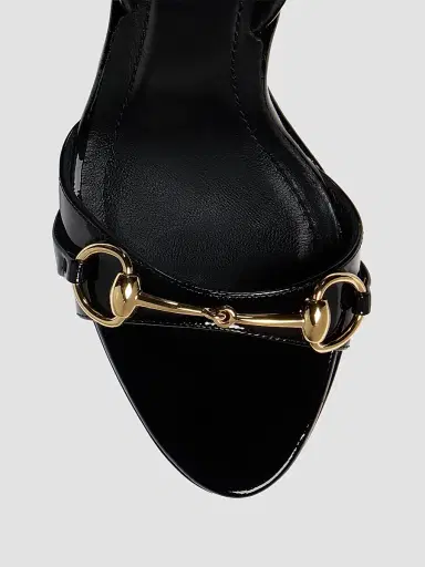 Gucci Women's Donna 105MM Horsebit Platform Sandal - Black | Thumbnail 4 Gucci Women's Donna 105MM Horsebit Platform Sandal - Black | Thumbnail 4