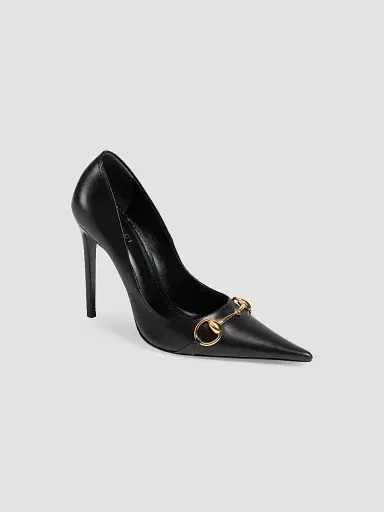 Gucci Women's Donna 110MM Leather Pumps - Nero | Thumbnail 2 Gucci Women's Donna 110MM Leather Pumps - Nero | Thumbnail 2