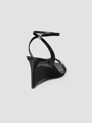 Gucci Women's Donna 80MM Wedge Sandals - Black | Thumbnail 3 Gucci Women's Donna 80MM Wedge Sandals - Black | Thumbnail 3