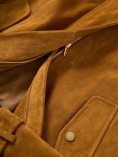 Veronica Beard Women's Bateman Suede Jacket - Acorn | Thumbnail 4 Veronica Beard Women's Bateman Suede Jacket - Acorn | Thumbnail 4