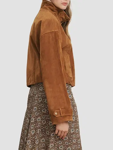 Veronica Beard Women's Bateman Suede Jacket - Acorn | Thumbnail 5 Veronica Beard Women's Bateman Suede Jacket - Acorn | Thumbnail 5