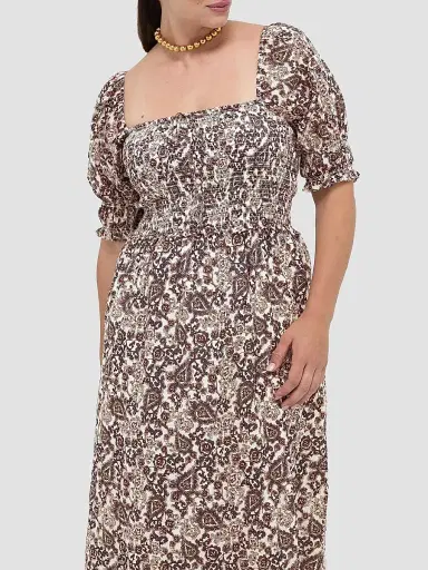 Hill House Home Women's The Malene Nap Dress - Chedworth Paisley Brown | Thumbnail 6 Hill House Home Women's The Malene Nap Dress - Chedworth Paisley Brown | Thumbnail 6