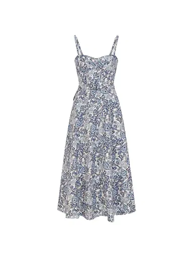 Hill House Home Women's The Fiona Dress - Chedworth Paisley Blue | Thumbnail 1 Hill House Home Women's The Fiona Dress - Chedworth Paisley Blue | Thumbnail 1