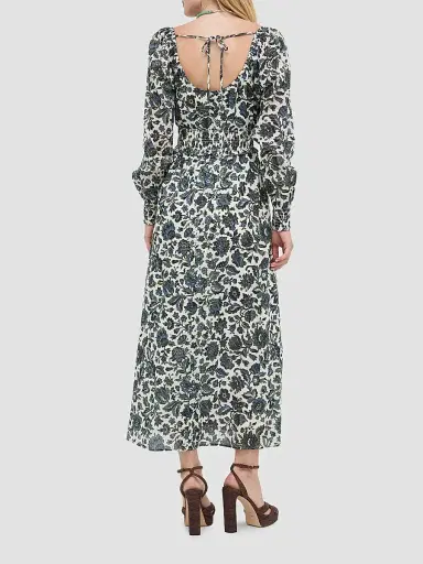 Hill House Home Women's The Eugenia Nap Dress - Jacobean Bloom Blue Green | Thumbnail 4 Hill House Home Women's The Eugenia Nap Dress - Jacobean Bloom Blue Green | Thumbnail 4