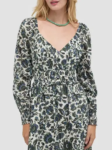 Hill House Home Women's The Eugenia Nap Dress - Jacobean Bloom Blue Green | Thumbnail 7 Hill House Home Women's The Eugenia Nap Dress - Jacobean Bloom Blue Green | Thumbnail 7