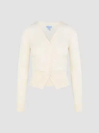 Hill House Home Women's The Amal Cardigan - Antique White | Thumbnail 3 Hill House Home Women's The Amal Cardigan - Antique White | Thumbnail 3