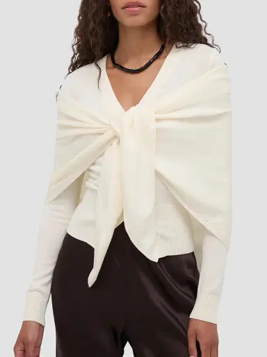 Hill House Home Women's The Amal Cardigan - Antique White | Thumbnail 4 Hill House Home Women's The Amal Cardigan - Antique White | Thumbnail 4