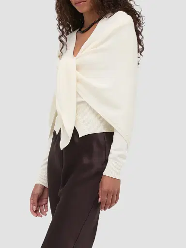 Hill House Home Women's The Amal Cardigan - Antique White | Thumbnail 5 Hill House Home Women's The Amal Cardigan - Antique White | Thumbnail 5