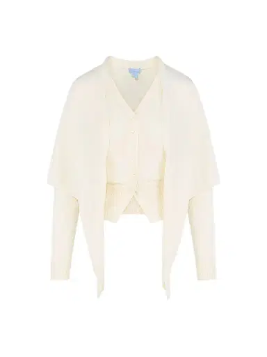 Hill House Home Women's The Amal Cardigan - Antique White | Thumbnail 1 Hill House Home Women's The Amal Cardigan - Antique White | Thumbnail 1