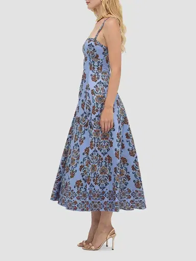 Hill House Home Women's The Margot Dress - Stowell Medallion Iris | Thumbnail 3 Hill House Home Women's The Margot Dress - Stowell Medallion Iris | Thumbnail 3