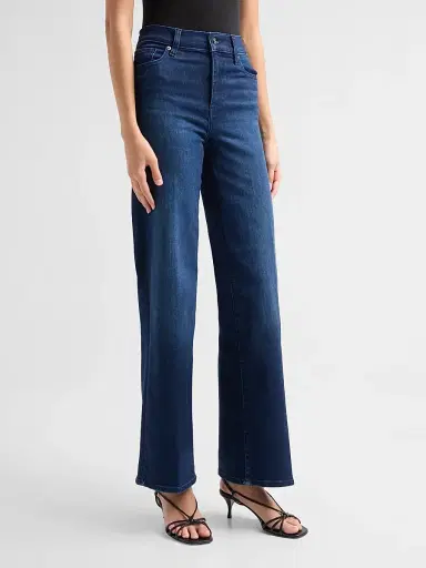 FRAME Women's Le Slim High-Rise Palazzo Jeans - Ultraviolet | Thumbnail 4 FRAME Women's Le Slim High-Rise Palazzo Jeans - Ultraviolet | Thumbnail 4