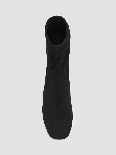Stuart Weitzman Women's Bacari 25MM Suede Ankle Boots - Black | Thumbnail 5 Stuart Weitzman Women's Bacari 25MM Suede Ankle Boots - Black | Thumbnail 5