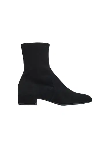 Stuart Weitzman Women's Bacari 25MM Suede Ankle Boots - Black | Thumbnail 1 Stuart Weitzman Women's Bacari 25MM Suede Ankle Boots - Black | Thumbnail 1