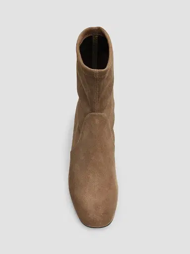 Stuart Weitzman Women's Bacari 25MM Suede Ankle Boots - Weathered Taupe | Thumbnail 5 Stuart Weitzman Women's Bacari 25MM Suede Ankle Boots - Weathered Taupe | Thumbnail 5