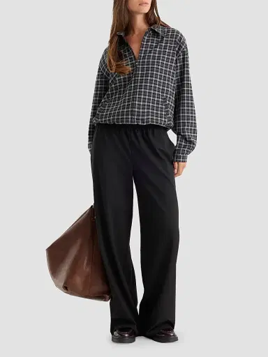 GOOD AMERICAN Women's The Lightweight Plaid Bomber Jacket | Thumbnail 2 GOOD AMERICAN Women's The Lightweight Plaid Bomber Jacket | Thumbnail 2
