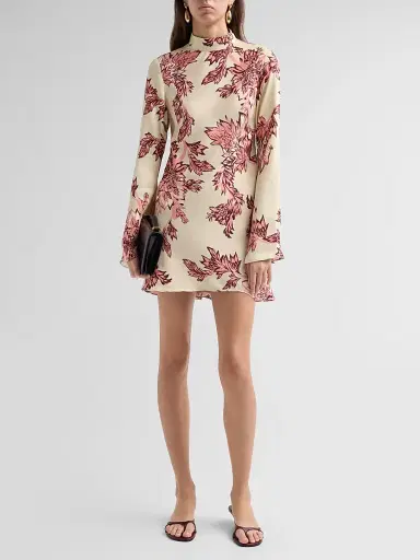 Hemant & Nandita Women's Printed Bias-Cut Mini Dress | Thumbnail 2 Hemant & Nandita Women's Printed Bias-Cut Mini Dress | Thumbnail 2