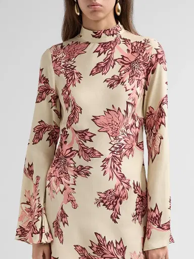 Hemant & Nandita Women's Printed Bias-Cut Mini Dress | Thumbnail 5 Hemant & Nandita Women's Printed Bias-Cut Mini Dress | Thumbnail 5
